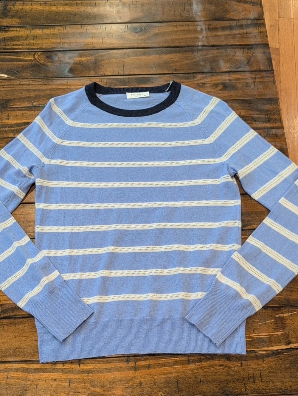 Equipment Lightweight Wool Cashmere Striped Sweater